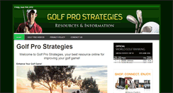 Desktop Screenshot of golfprostrategies.com