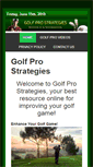 Mobile Screenshot of golfprostrategies.com